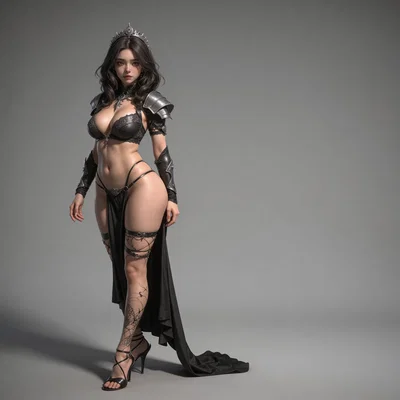 Mô hình 3D nhân vật nữ chiến binh quý phái (Beautiful Woman 1)
