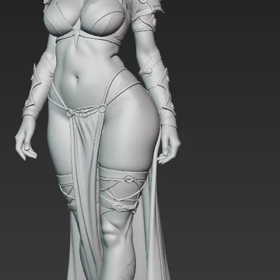 Mô hình 3D nhân vật nữ chiến binh quý phái (Beautiful Woman 1)