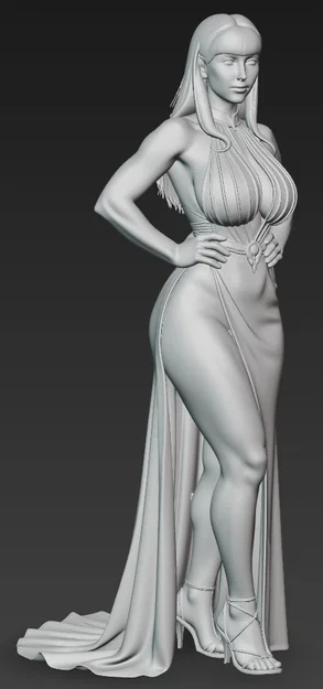 Mô hình 3D nhân vật nữ sang trọng (Beautiful Woman 2) dành cho Resin - Image 2