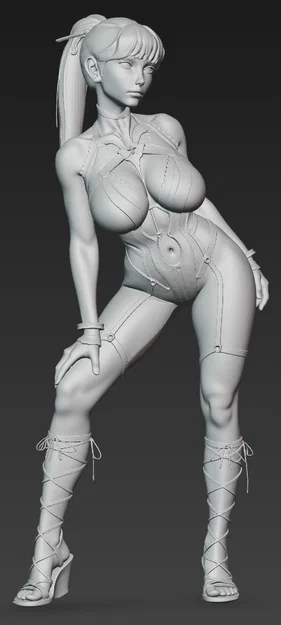 Mô hình nhân vật nữ 3D đẹp mắt (Beautiful Woman 3) cho in Resin - Image 2