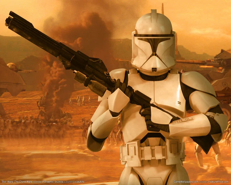 Mô hình 3D Clone Trooper Star Wars cực đẹp cho người hâm mộ - Image 1
