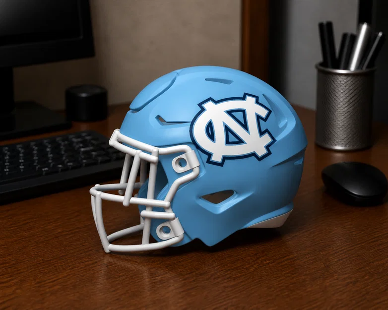 Mô hình Mũ bảo hiểm bóng bầu dục University of North Carolina Tar Heels - Image 1