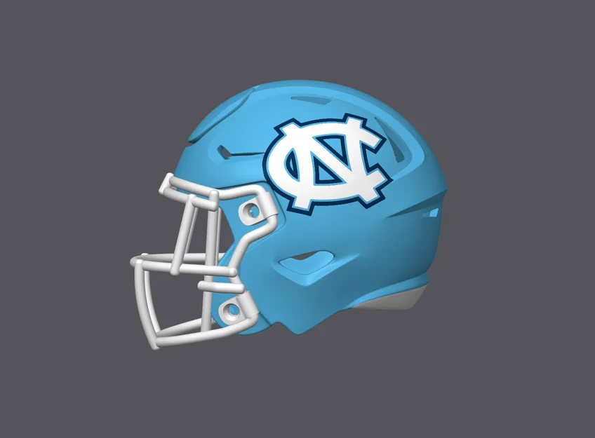 Mô hình Mũ bảo hiểm bóng bầu dục University of North Carolina Tar Heels - Image 2