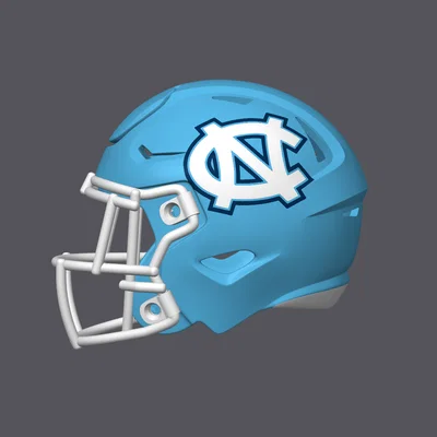 Mô hình Mũ bảo hiểm bóng bầu dục University of North Carolina Tar Heels