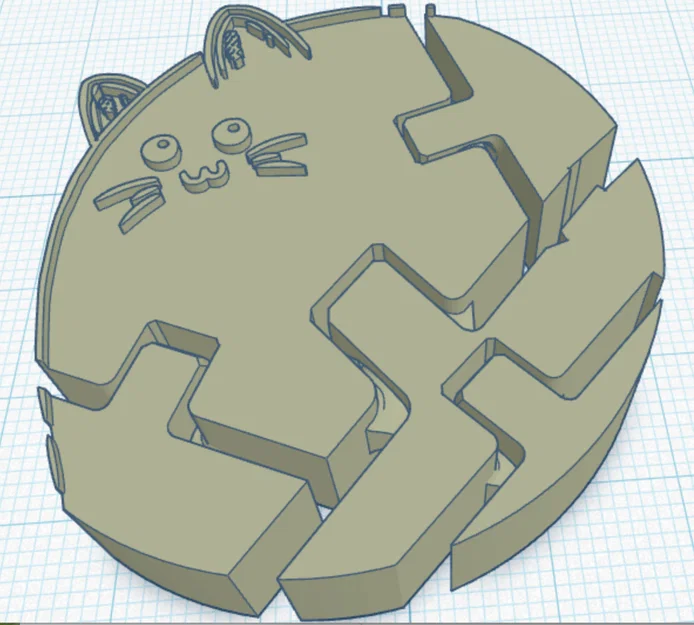Mô hình chú mèo biến hình linh hoạt wonky flexi cat (file in 3D) - Image 1