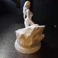 Mô hình tượng thiếu nữ đứng bên vách đá nghệ thuật in 3D - Thumbnail 3
