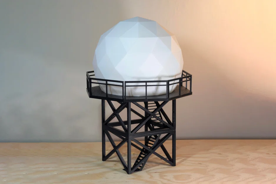 Mô hình Tháp Vòm Radar (Radome Tower) - Image 1