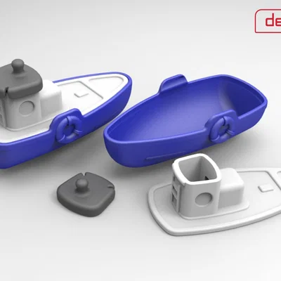 Mô hình tàu thủy Gro Boat - Đồ chơi in 3D sáng tạo cho bé