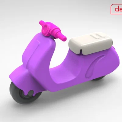 Mô hình đồ chơi lắp ráp Gro Scooter in 3D cho bé
