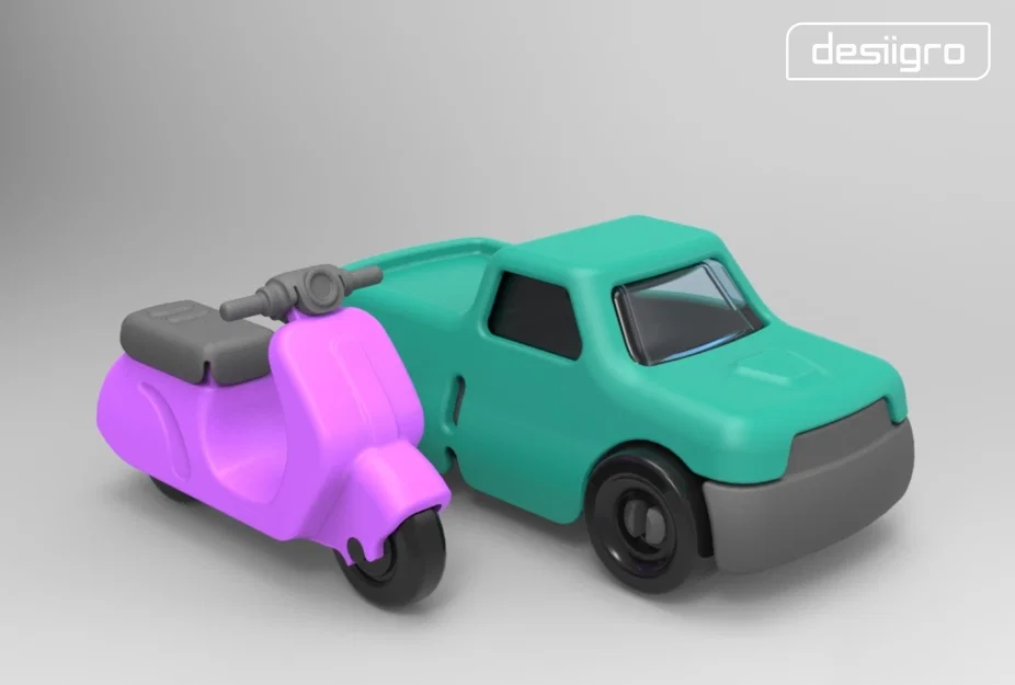 Mô hình đồ chơi lắp ráp Gro Scooter in 3D cho bé - Image 3