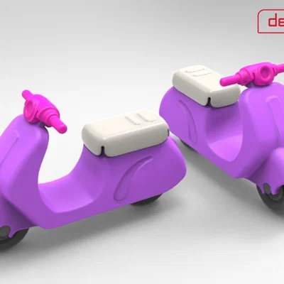 Mô hình đồ chơi lắp ráp Gro Scooter in 3D cho bé