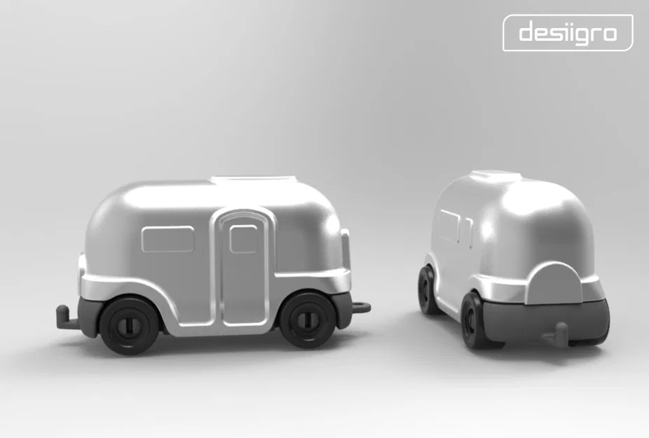 Mô hình đồ chơi lắp ráp Gro Airstream in 3D cực chất - Image 4