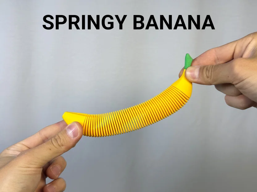 Trái Chuối Dẻo Lò Xo (Springy Flexi Banana) - Image 1