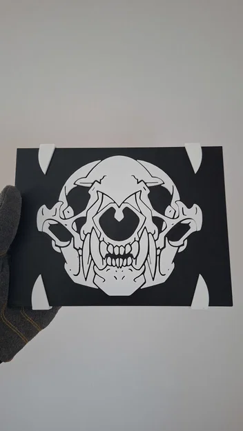 Tấm trang trí đầu lửng (Badger Skull Plate) - Image 1