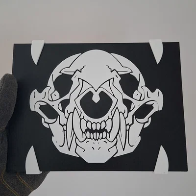 Tấm trang trí đầu lửng (Badger Skull Plate)