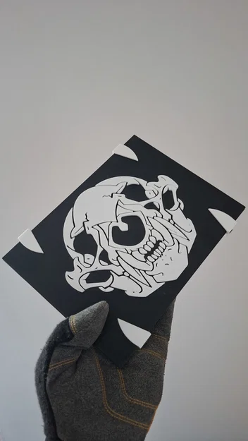 Tấm trang trí đầu lửng (Badger Skull Plate) - Image 2
