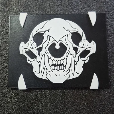 Tấm trang trí đầu lửng (Badger Skull Plate)