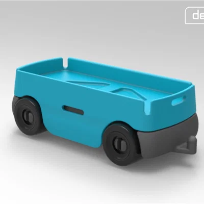Mô hình rơ-moóc đồ chơi Gro Trailer 3D cho bé - Dễ dàng in ấn tại nhà