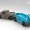 Mô hình rơ-moóc đồ chơi Gro Trailer 3D cho bé - Dễ dàng in ấn tại nhà - Thumbnail 2