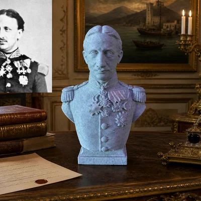 Tượng bán thân Francesco II (François d'Assise Marie Léopold de Bourbon-Siciles)
