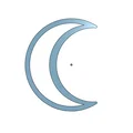 Mô hình chuông gió hình mặt trăng tự lắp ráp (Moon Wind Chime) - Thumbnail 2