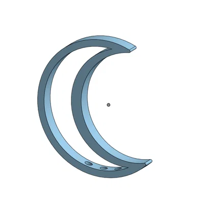 Mô hình chuông gió hình mặt trăng tự lắp ráp (Moon Wind Chime)