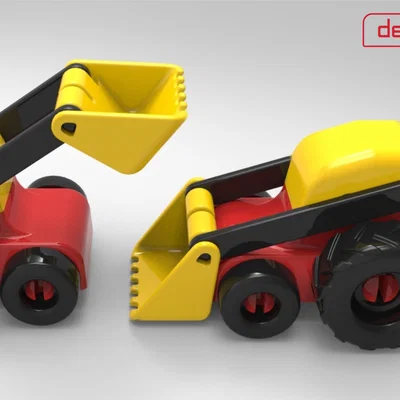 Bộ đồ chơi lắp ráp xe công trình Gro Lift in 3D cực sáng tạo