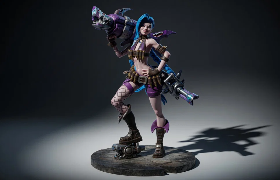 Mô hình 3D Jinx từ League of Legends - Image 1