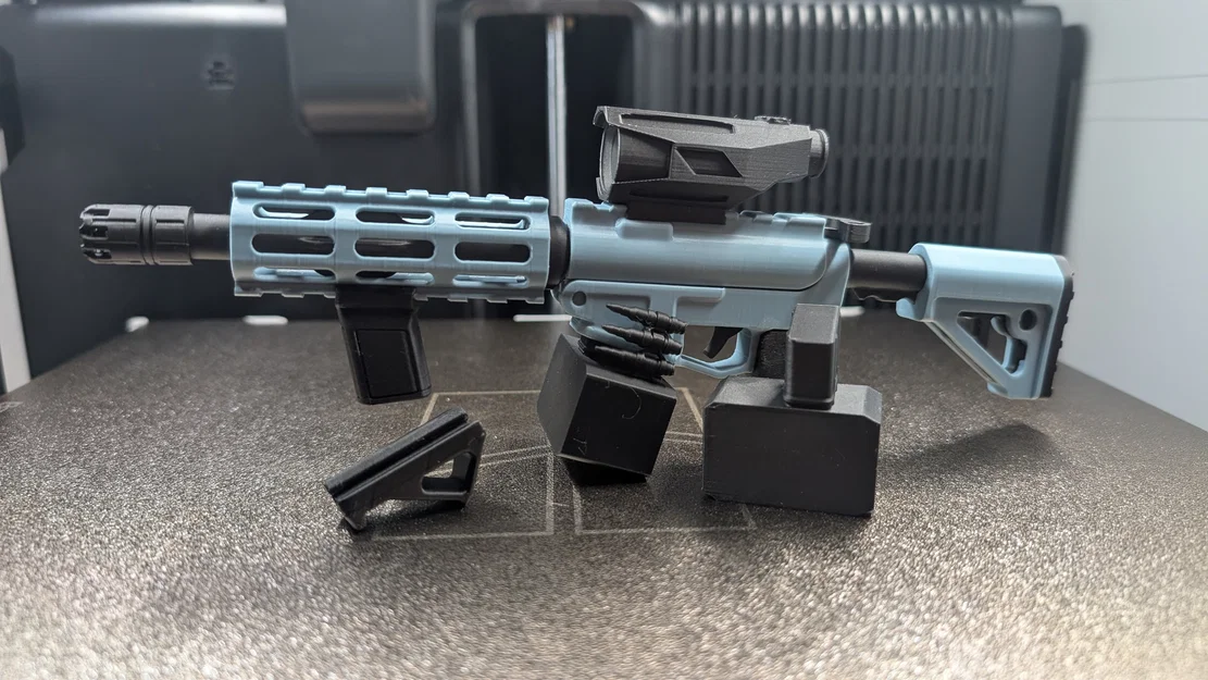 Bộ phụ kiện mở rộng cho mô hình súng 3D AR-15 / M4 (Group 2) - Image 1