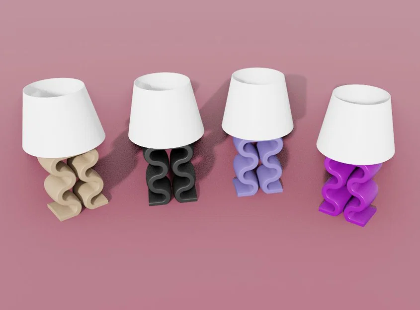 Đèn để bàn (Designer lamp) - Mẫu đèn trang trí in 3D hiện đại - Image 2