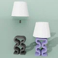 Đèn để bàn (Designer lamp) - Mẫu đèn trang trí in 3D hiện đại - Thumbnail 4
