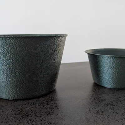 Chậu cây nhựa in 3D dùng cho mô hình xe đạp trang trí