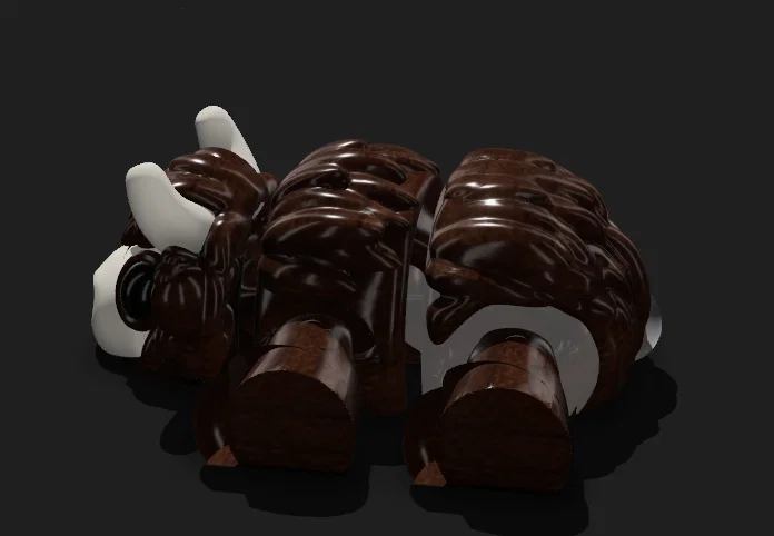 Mô hình chú bò Highland (Highland Cow) khớp nối 3D dễ thương - Image 3