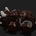 Mô hình chú bò Highland (Highland Cow) khớp nối 3D dễ thương - Thumbnail 3