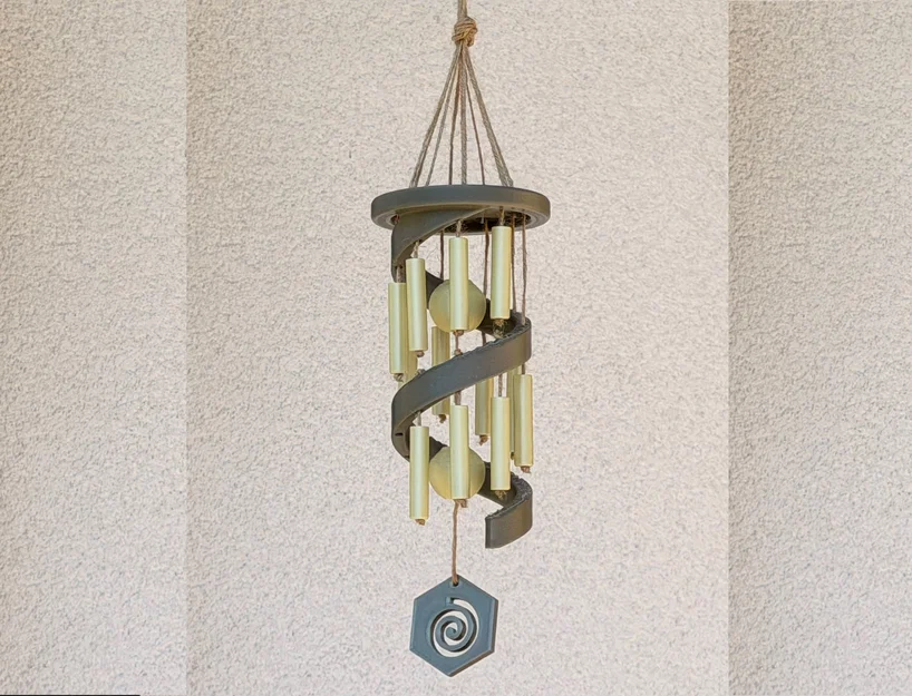 Wind Chime: Hướng dẫn in 3D chuông gió xoắn ốc trang trí sân vườn - Image 1