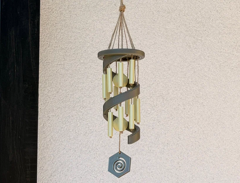Wind Chime: Hướng dẫn in 3D chuông gió xoắn ốc trang trí sân vườn - Image 4