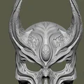 Mẫu mặt nạ đầu lâu có họa tiết độc đáo cho in 3D - Thumbnail 1