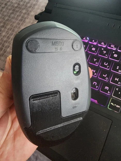 Nắp đậy thay thế cho chuột Logitech M590 (3D Print Model) - Image 1