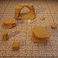 Bộ Mô Hình Địa Hình Đá Sa Thạch (Sandstone Rock Terrain Pack) - Thumbnail 1