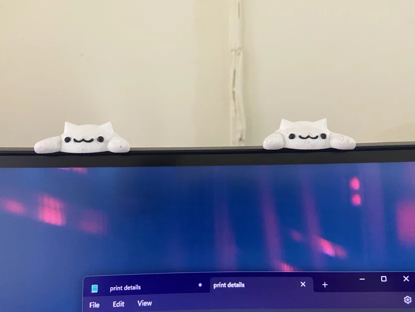 Mô hình Bongo Cat trang trí màn hình - Image 1