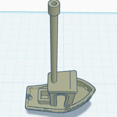 Mô hình thuyền Benchy biến tấu với ống khói siêu dài độc đáo