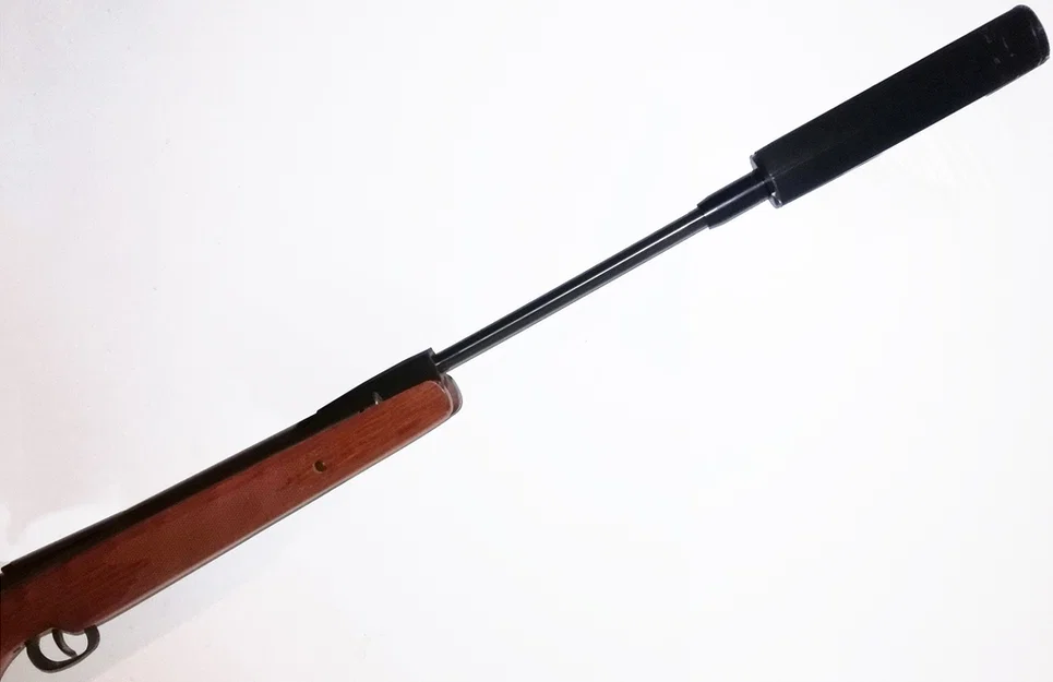Bộ giảm thanh súng hơi (Air Rifle Suppressor) - dùng cho nỉ hoặc mút - Image 2