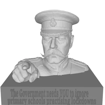 Mô hình Lord Kitchener 3D châm biếm - Tùy chỉnh thông điệp độc đáo