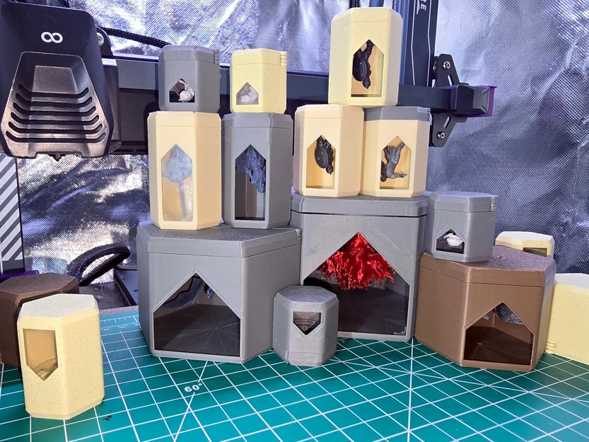 HexiVault Parametric Mini Case - Hộp Đựng Mini D&D Tùy Chỉnh - Image 3