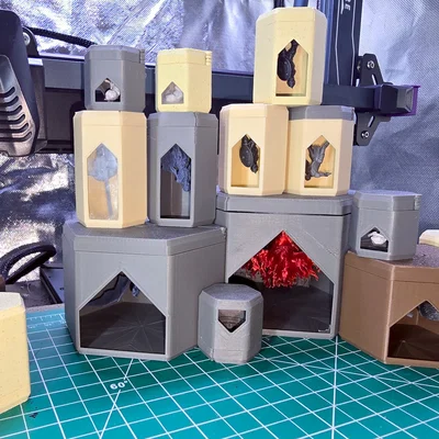 HexiVault Parametric Mini Case - Hộp Đựng Mini D&D Tùy Chỉnh