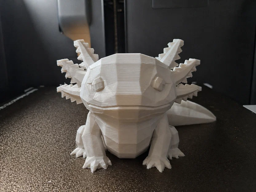 Mô hình 3D chú kỳ giông Low Poly Axolotl dễ thương - Image 1