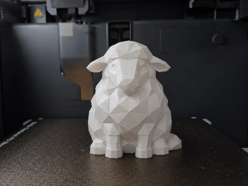 Mô hình chú cừu Low Poly trang trí bàn làm việc cực xinh - Image 1