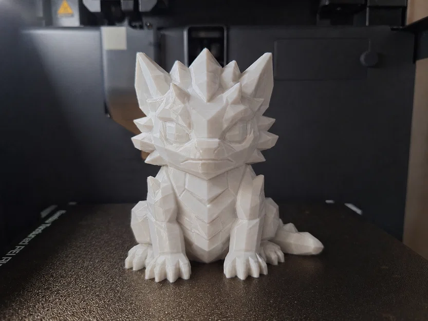 Mô hình rồng nhỏ Low Poly độc đáo dành cho máy in 3D - Image 1