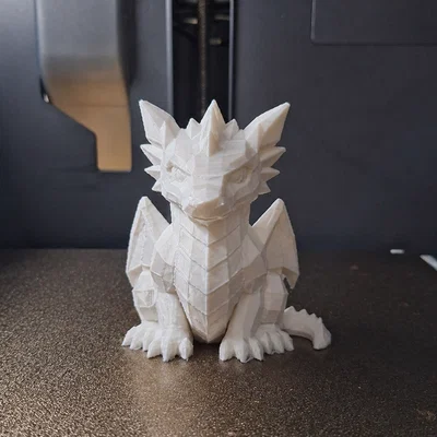 Mô hình Rồng Low Poly (Low Polly Dragon) độc đáo để in 3D