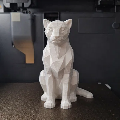 Mô hình chú báo Low Poly nghệ thuật in 3D siêu đẹp